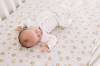 Copper Pearl Premium Knit Fitted Crib Sheet | Chip