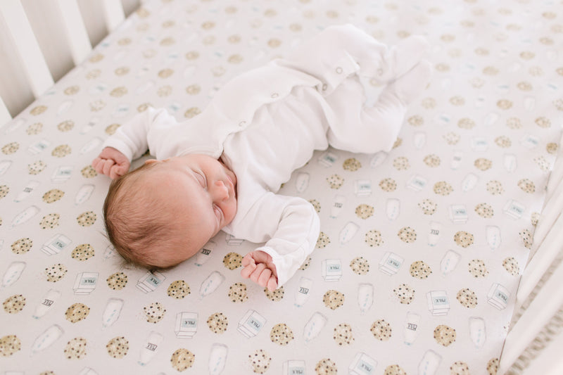 Copper Pearl Premium Knit Fitted Crib Sheet | Chip