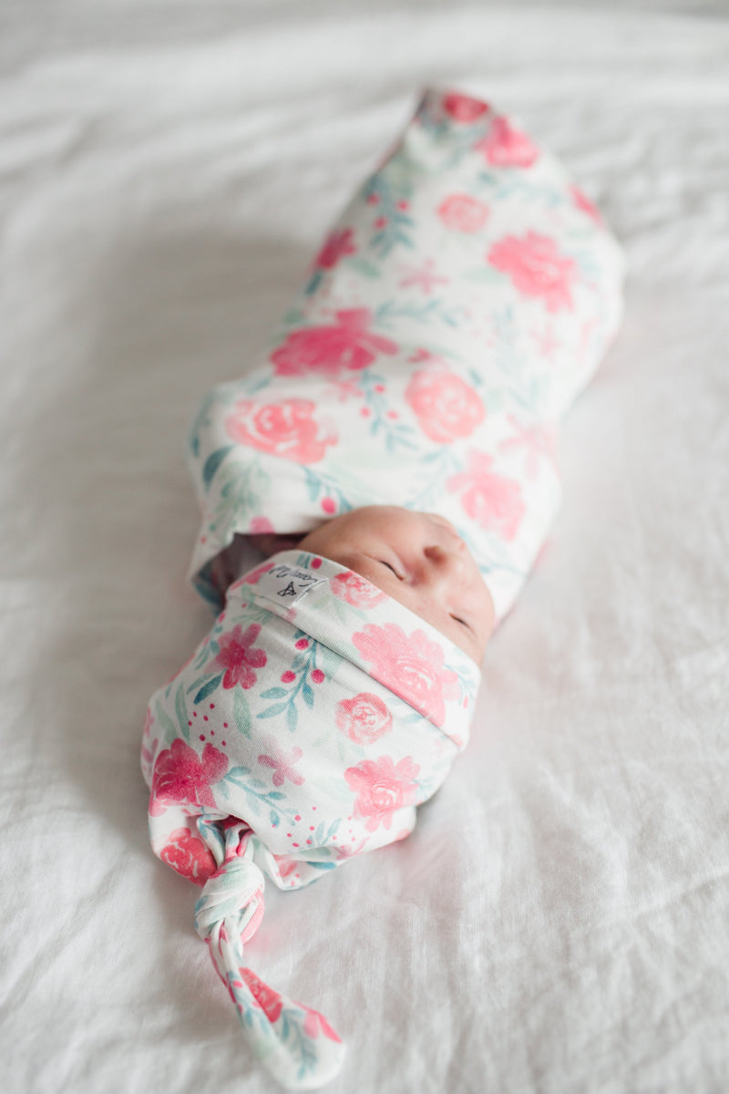 Copper Pearl Knit Swaddle Blanket | June