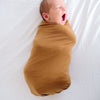 Copper Pearl Knit Swaddle Blanket | Camel