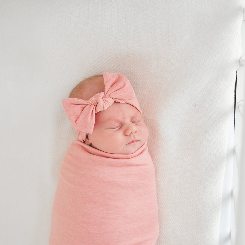 Copper Pearl Knit Headband Bow | Darling