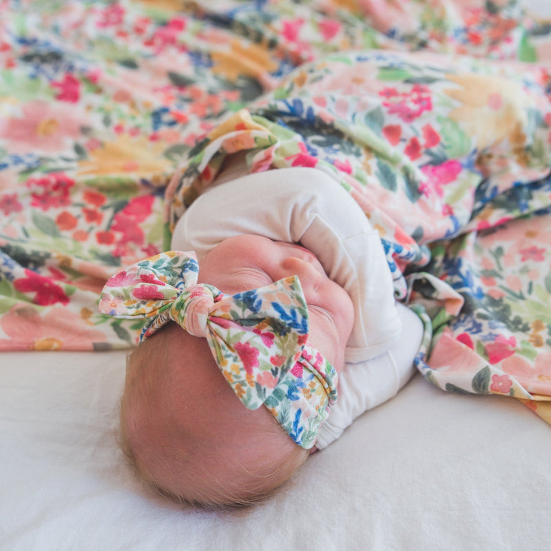 Copper Pearl Knit Headband Bow | Lark