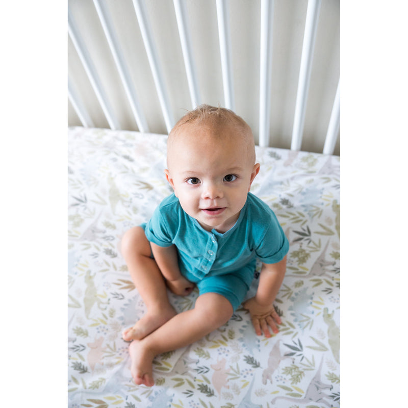 Copper Pearl Premium Knit Fitted Crib Sheet | Rex