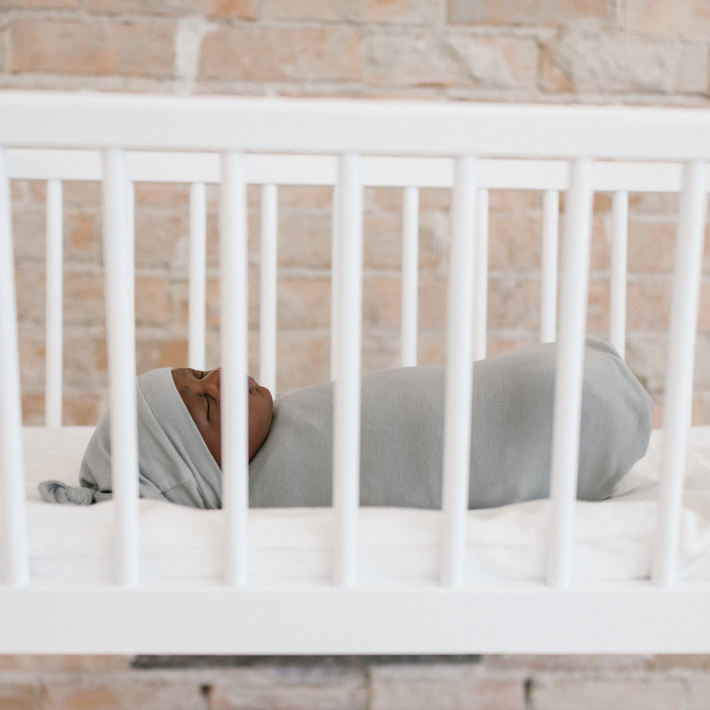 Copper Pearl Knit Swaddle Blanket | Stone