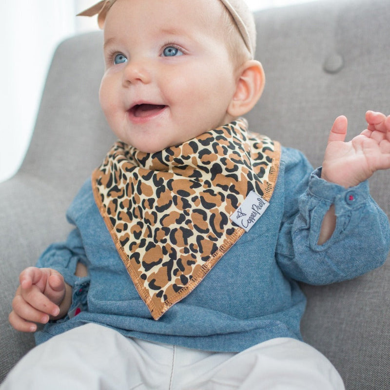 Baby Bandana Bibs - Zara - Copper Pearl - 4