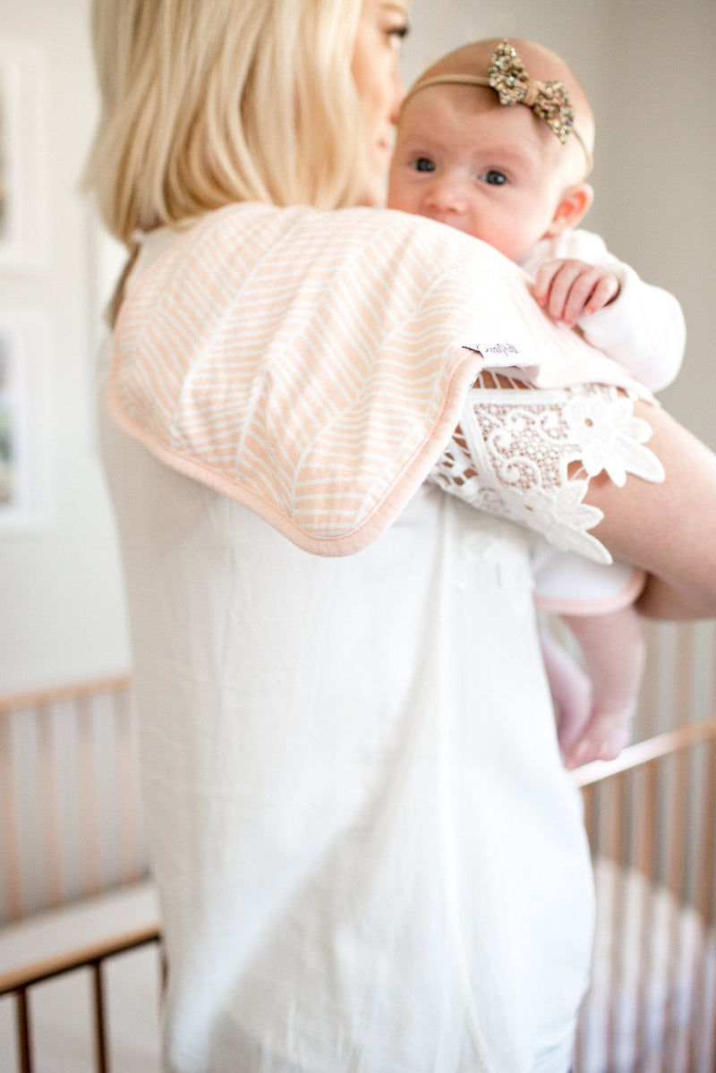 Copper Pearl Premium Burp Cloths | Blush