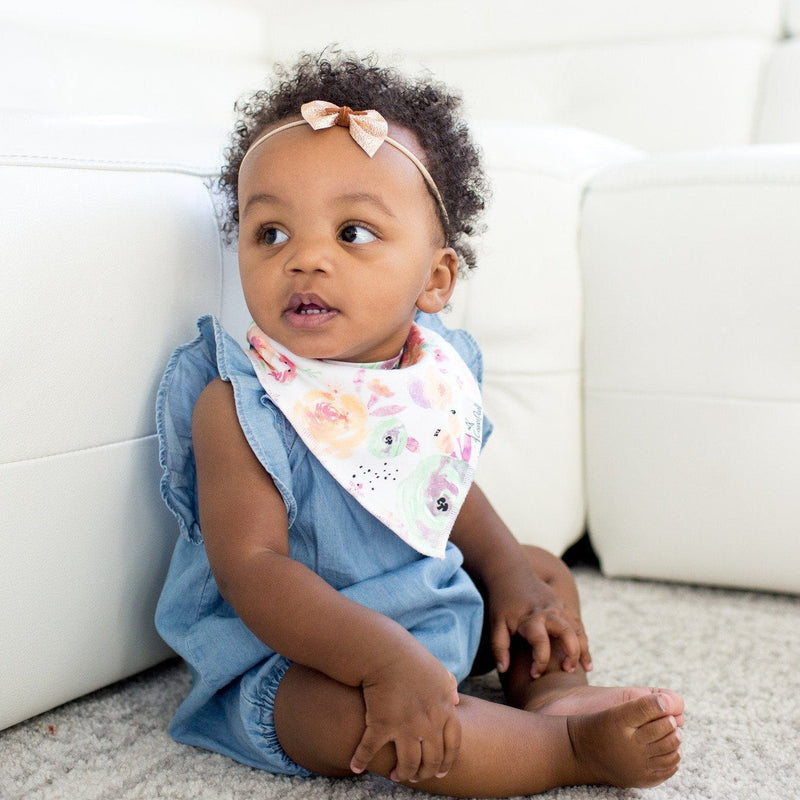 Copper Pearl Baby Bandana Bibs | Bloom