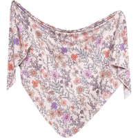 Copper Pearl Knit Swaddle Blanket | Flora