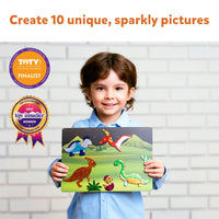 Skillmatics Foil Fun: World Of Dinosaurs |  No Mess Art Kit (ages 4-9)