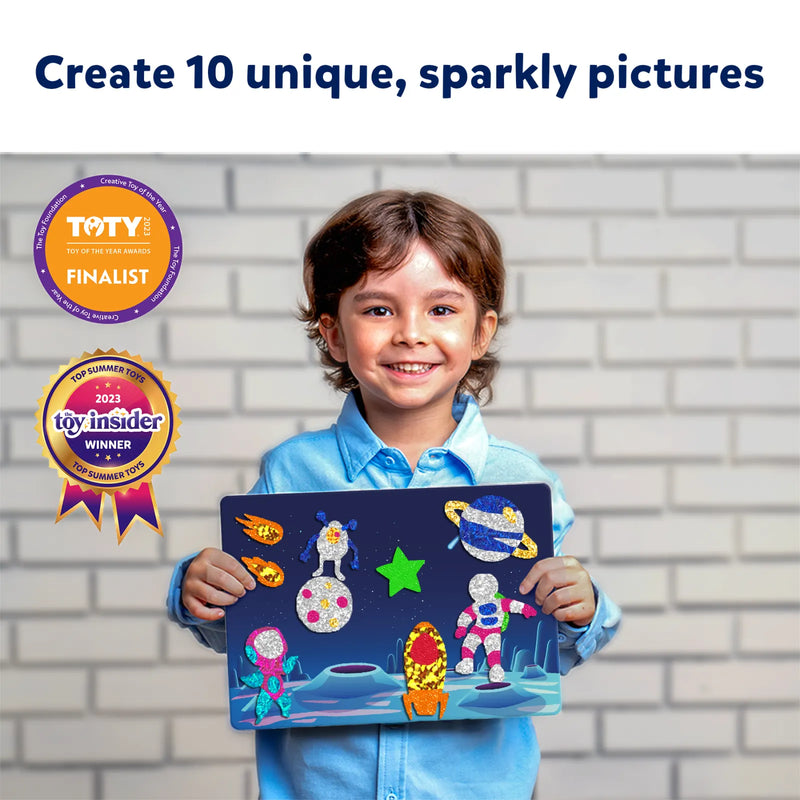 Skillmatics Foil Fun: Up in Space |  No Mess Art Kit (ages 4-9)