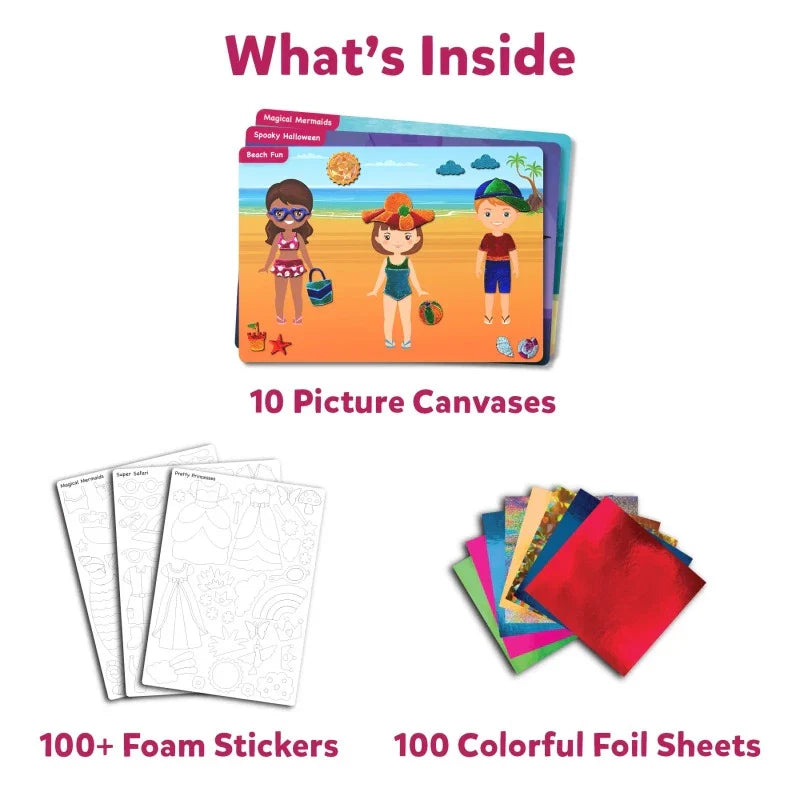 Skillmatics Foil Fun: Dress up! |  No Mess Art Kit (ages 4-9)