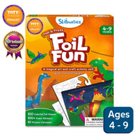 Skillmatics Foil Fun: World Of Dinosaurs |  No Mess Art Kit (ages 4-9)