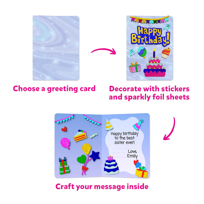 Skillmatics Foil Fun: Card Making Set |  No Mess Art Kit (ages 4-9)