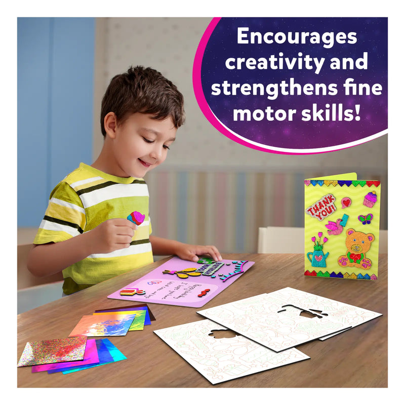 Skillmatics Foil Fun: Card Making Set |  No Mess Art Kit (ages 4-9)