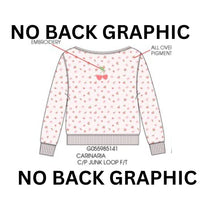 Paper Flower Micro Berry All Over Print Sweatshirt - No Back Graphic