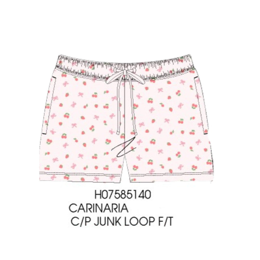 Paper Flower Micro Berry All Over Print Shorts
