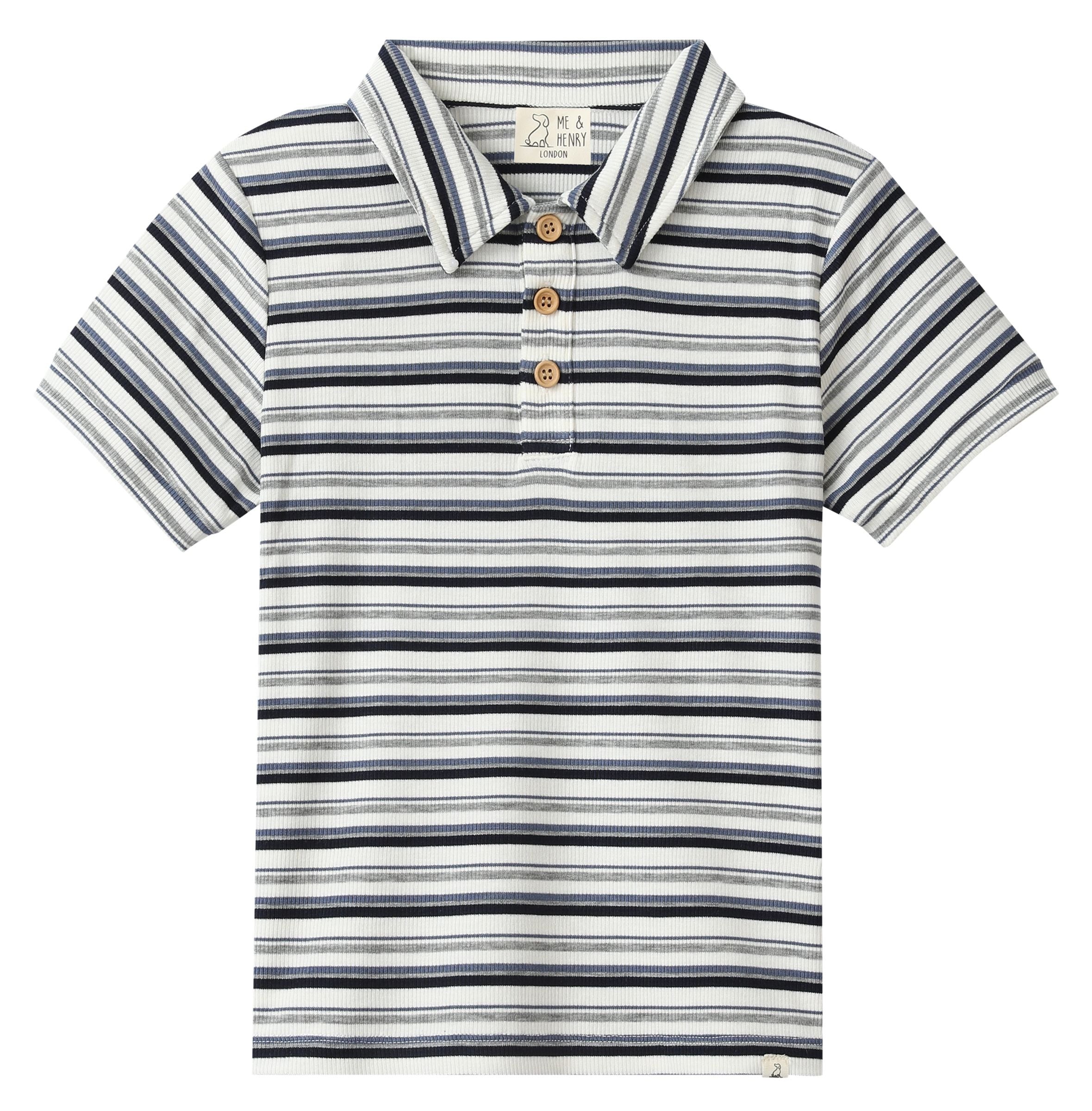 Me & Henry Shipping Polo | Navy Multi Stripe