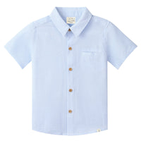Me & Henry Newport Woven Shirt | Pale Blue Seersucker