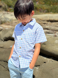 Me & Henry Newport Woven Shirt | Pink/Blue Plaid