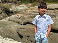 Me & Henry Newport Woven Shirt | Pink/Blue Plaid