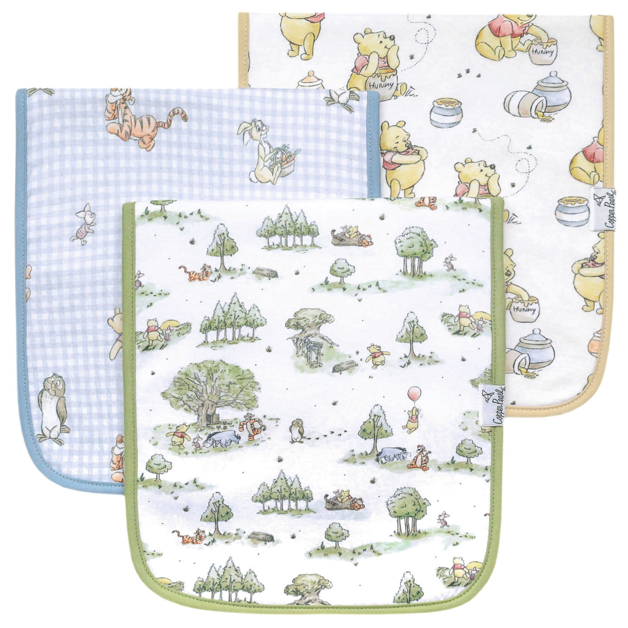 Copper Pearl Premium Burp Cloths | Hundred Acre Wood