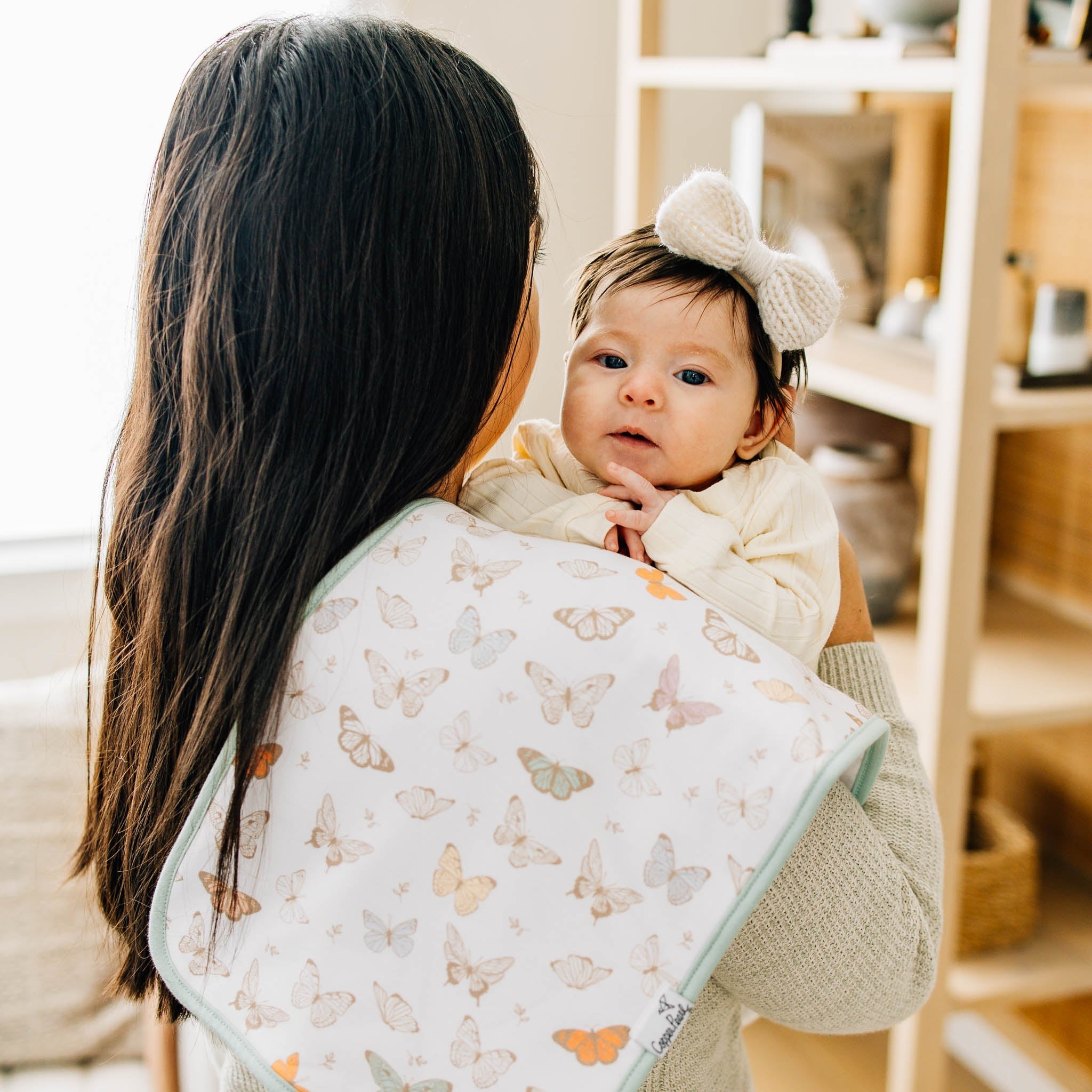 Copper Pearl Premium Burp Cloths | Flora
