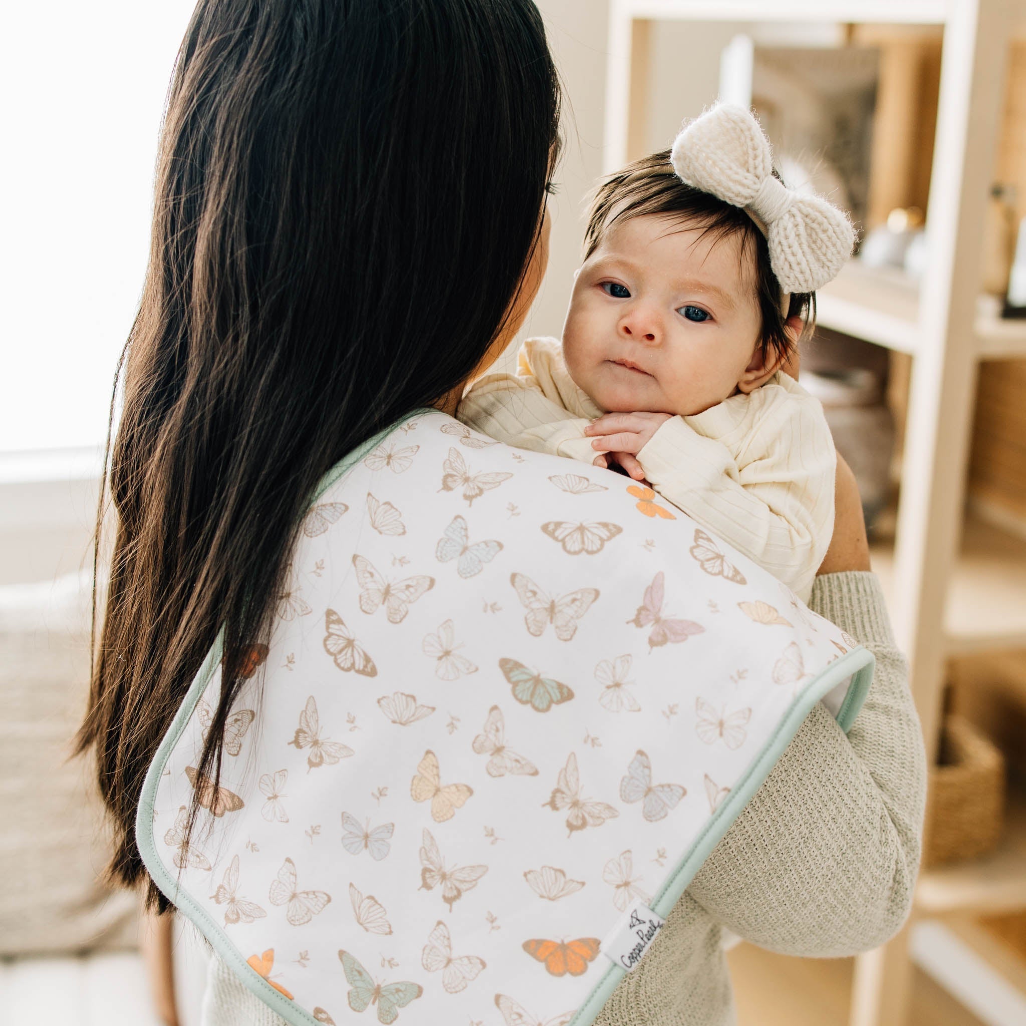 Copper Pearl Premium Burp Cloths | Flora