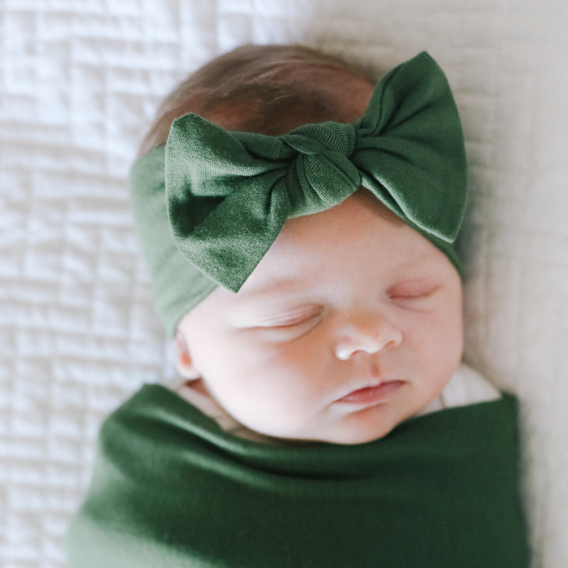 Copper Pearl Knit Headband Bow | Alder