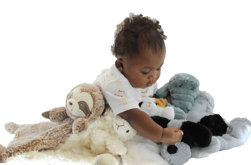 Baby Paper Crinkle Cuddler-Sensory Plush Gator