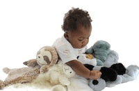 Baby Paper Crinkle Cuddler-Sensory Plush Lamb