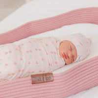 Copper Pearl Knit Swaddle Blanket | Cheery
