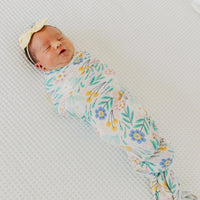 Copper Pearl Knit Swaddle Blanket | Clara