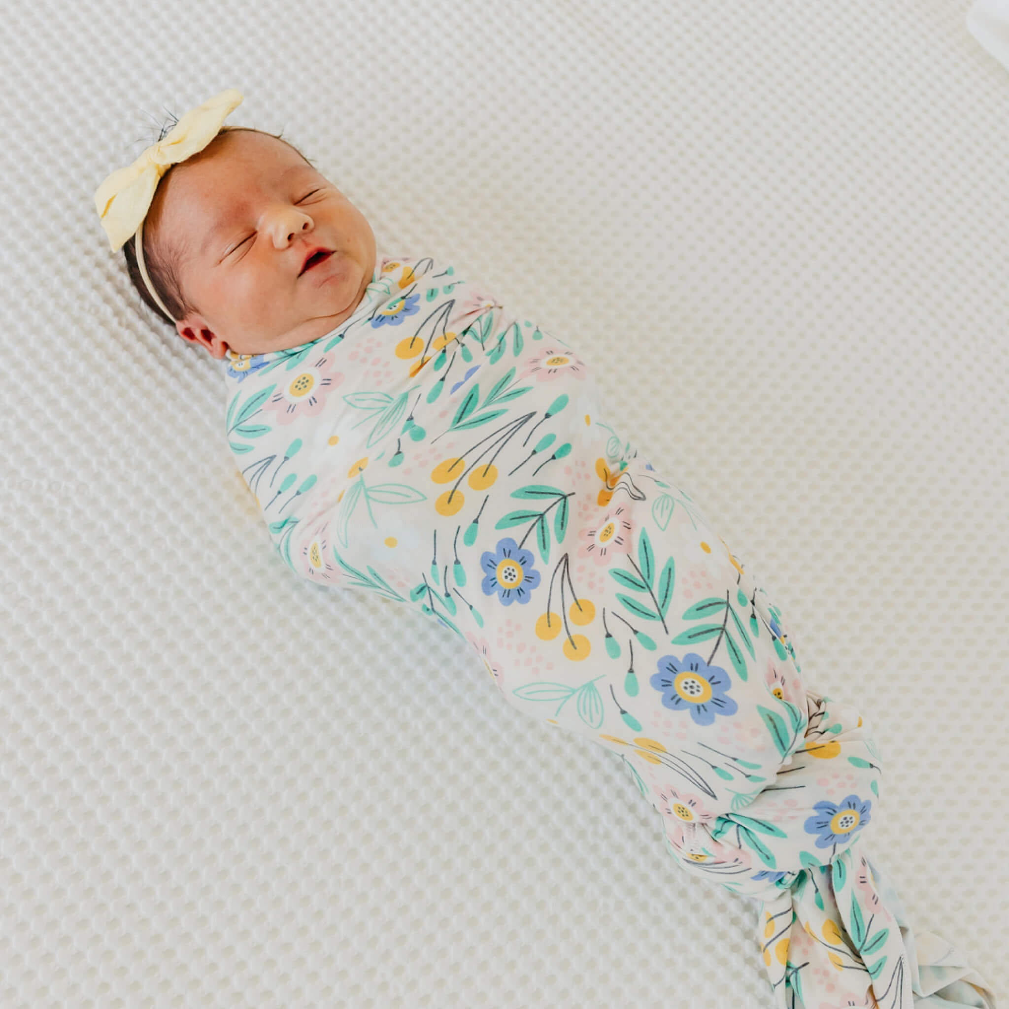 Copper Pearl Knit Swaddle Blanket | Clara