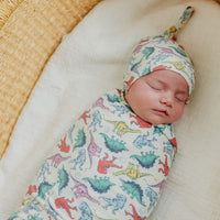 Copper Pearl Knit Swaddle Blanket | Dinosaurs of Jurassic Park