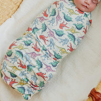 Copper Pearl Knit Swaddle Blanket | Dinosaurs of Jurassic Park