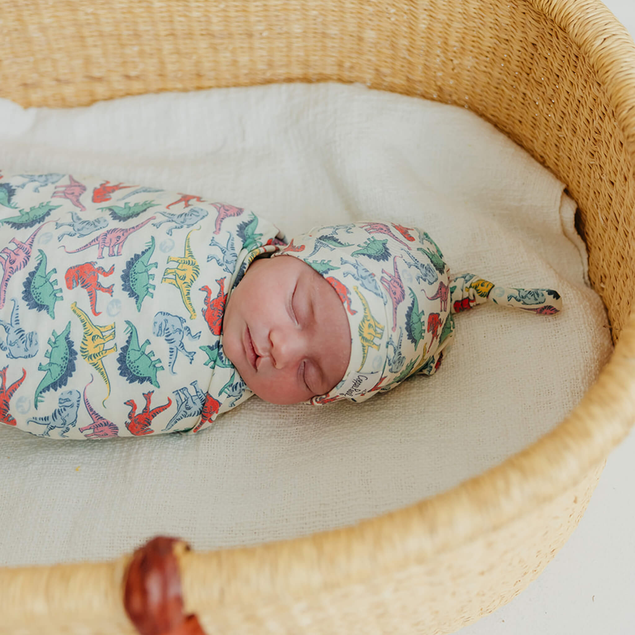 Copper Pearl Knit Swaddle Blanket | Dinosaurs of Jurassic Park