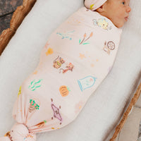 Copper Pearl Knit Swaddle Blanket | Enchanted Friends