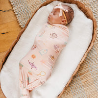 Copper Pearl Knit Swaddle Blanket | Enchanted Friends