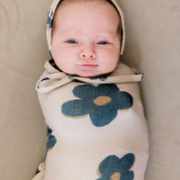 Copper Pearl Knit Swaddle Blanket | Gemma In Tan