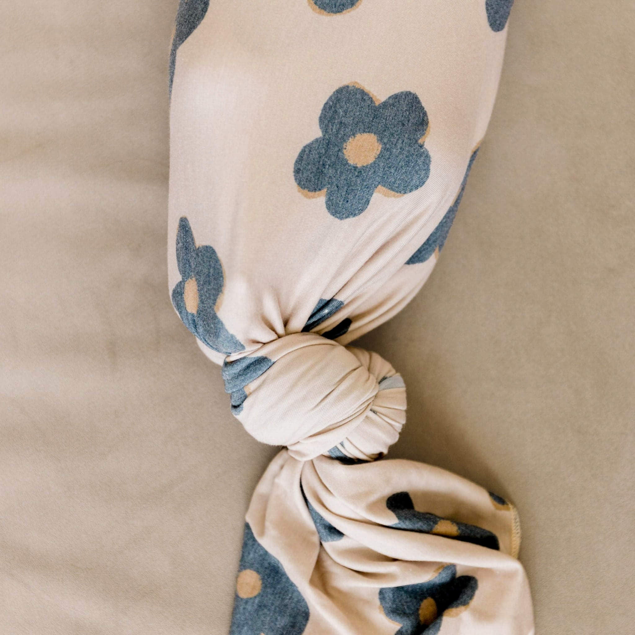 Copper Pearl Knit Swaddle Blanket | Gemma In Tan