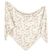 Copper Pearl Knit Swaddle Blanket | Jurassic Park Fossils