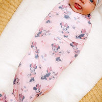 Copper Pearl Knit Swaddle Blanket | Minnie Mouse