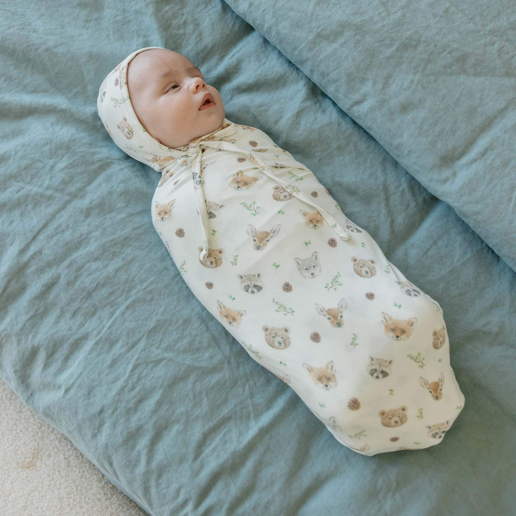 Copper Pearl Knit Swaddle Blanket | Wilder