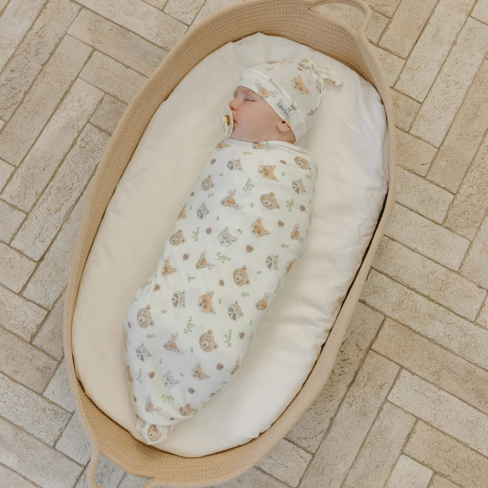 Copper Pearl Knit Swaddle Blanket | Wilder
