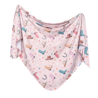 Copper Pearl Knit Swaddle Blanket | Cheyenne