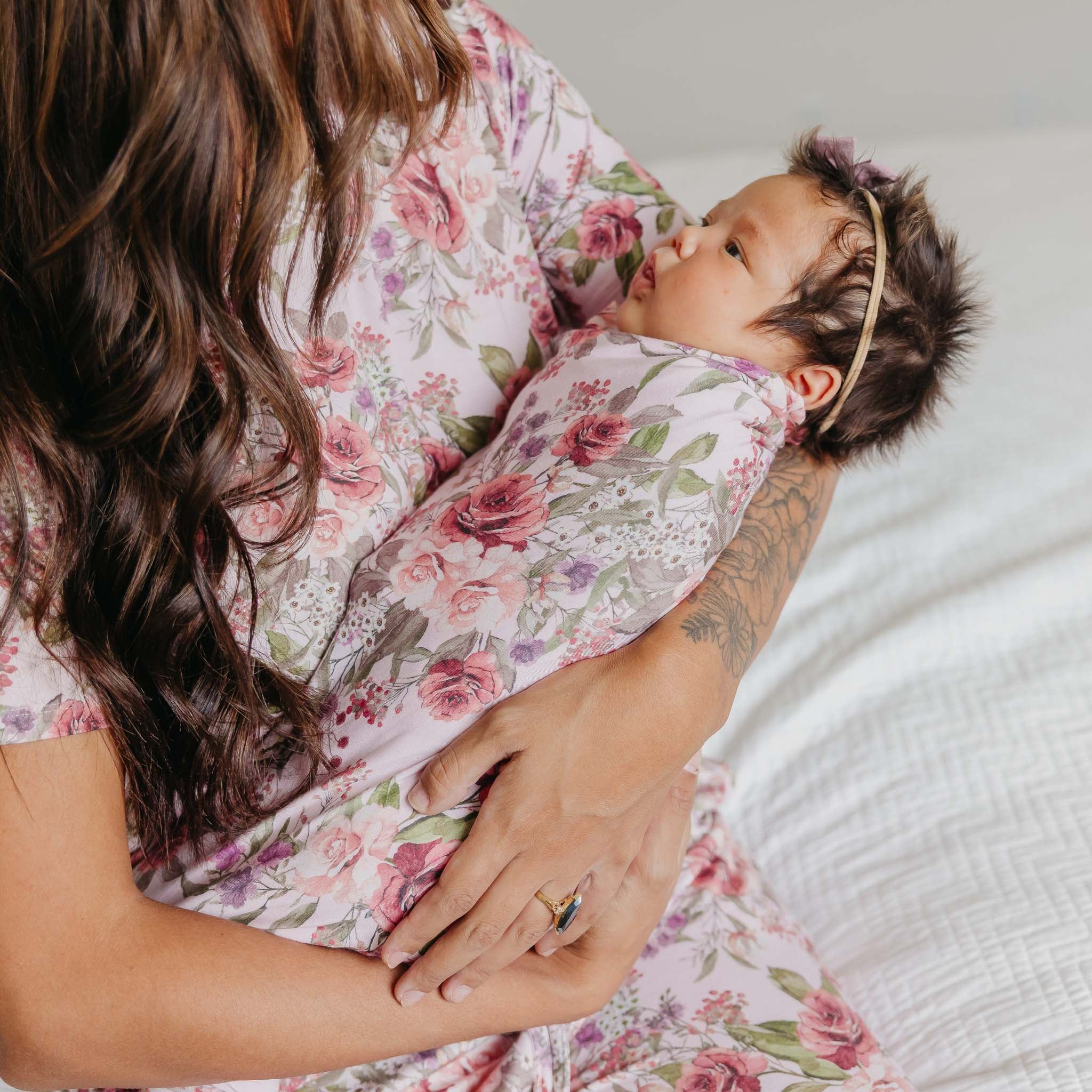 Copper Pearl Bamboo Swaddle | Deborah