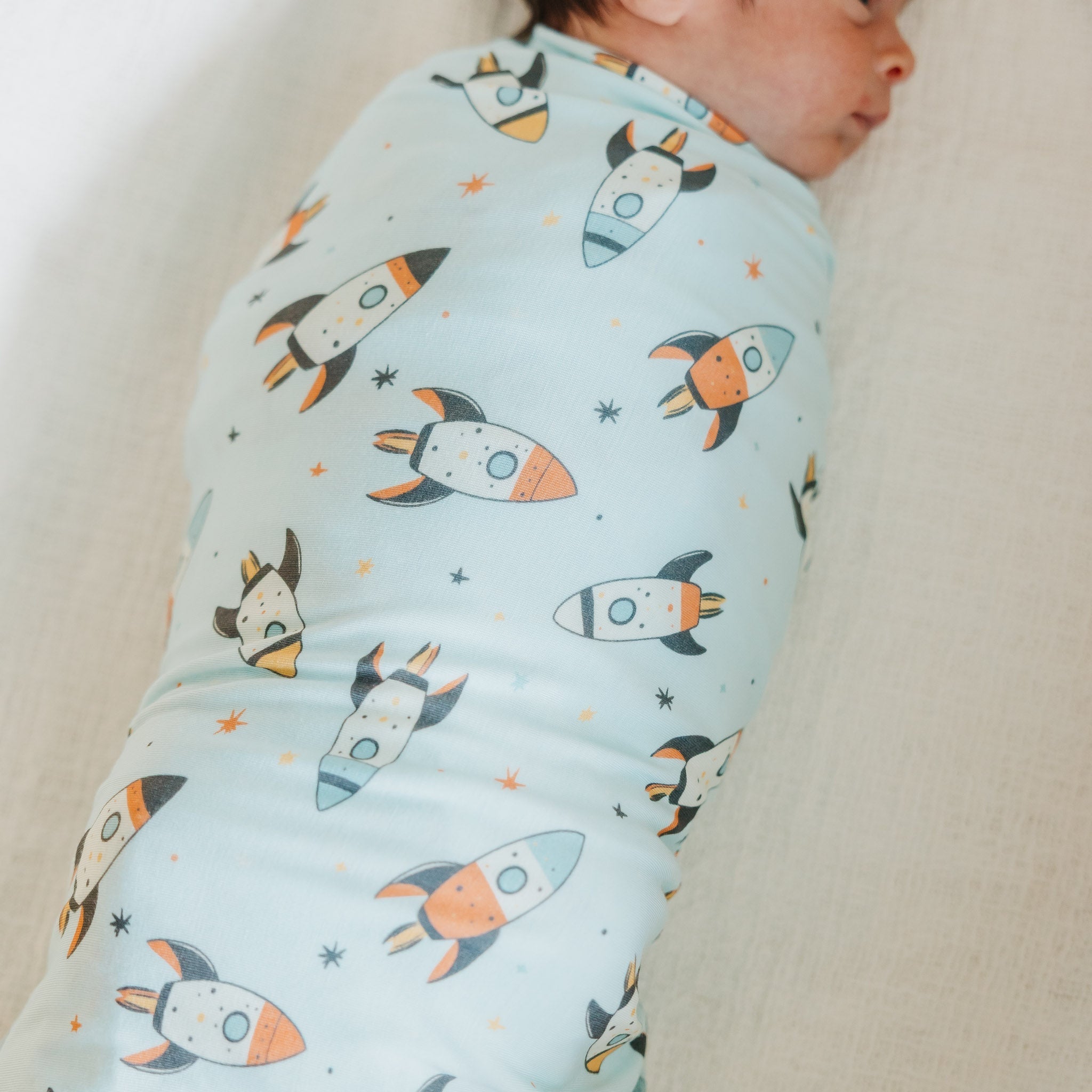 Copper Pearl Bamboo Swaddle | Rocketeer