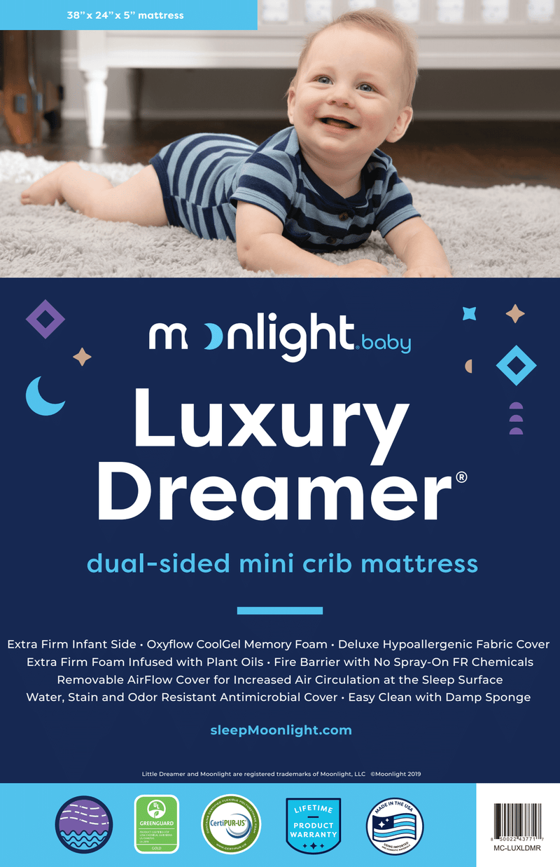 Moonlight Slumber Luxury Dreamer Mini Crib Mattress