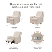 Babyletto Sigi Electronic Recliner and Glider with USB Port
