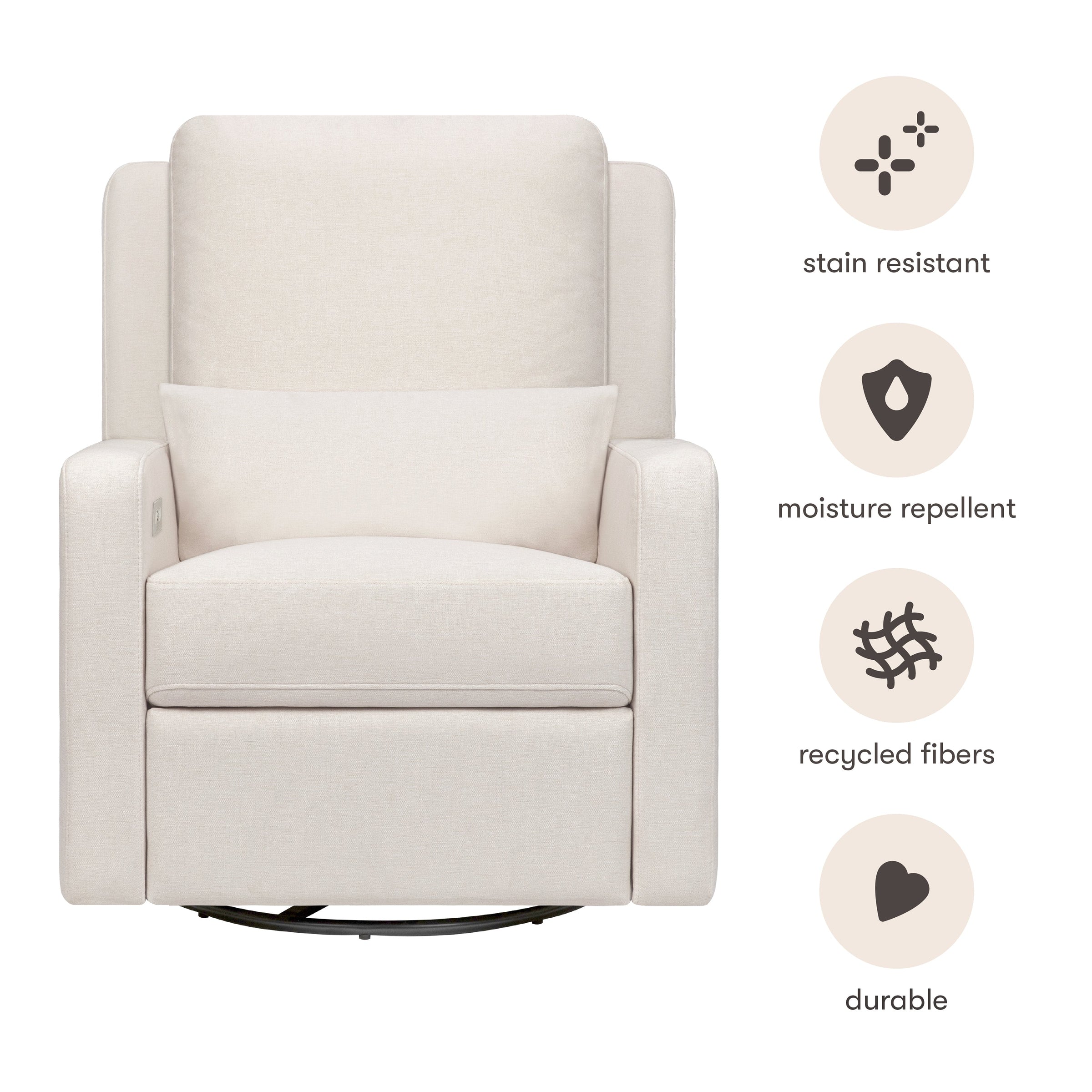 Babyletto Sigi Electronic Recliner and Glider with USB Port